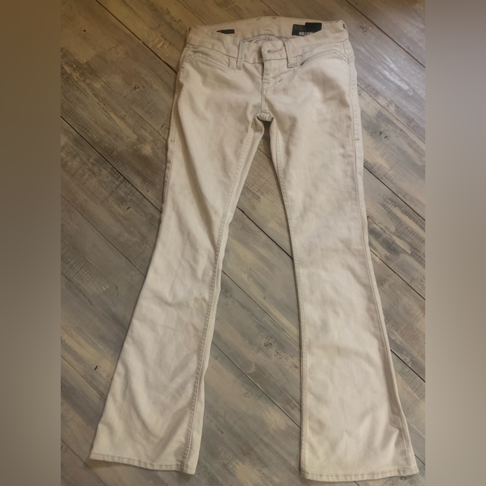 Y2K bleach wash denim William Rast flare